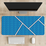 Aqua Spirals Desk Mat | Desk Pad | Mouse Pad