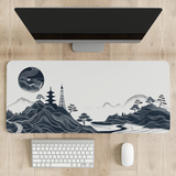 Rising Sun Monochrome Desk Mat | Desk Pad | Mouse Pad
