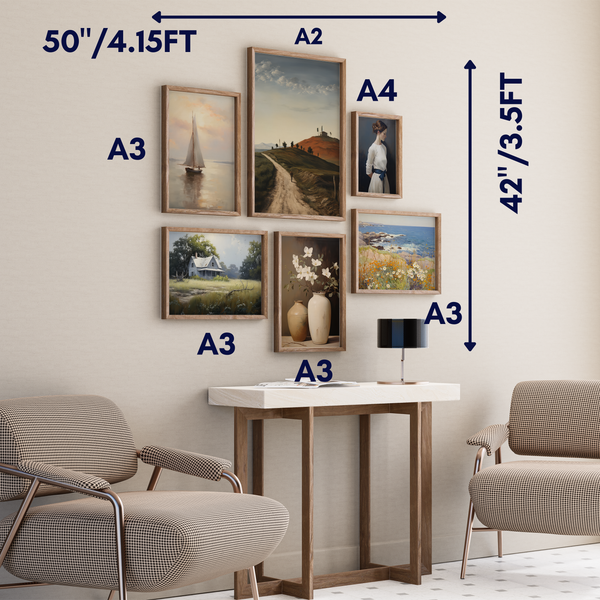 Set of 6 Mix-Modern Wall Art