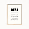 Rest Definition Poster