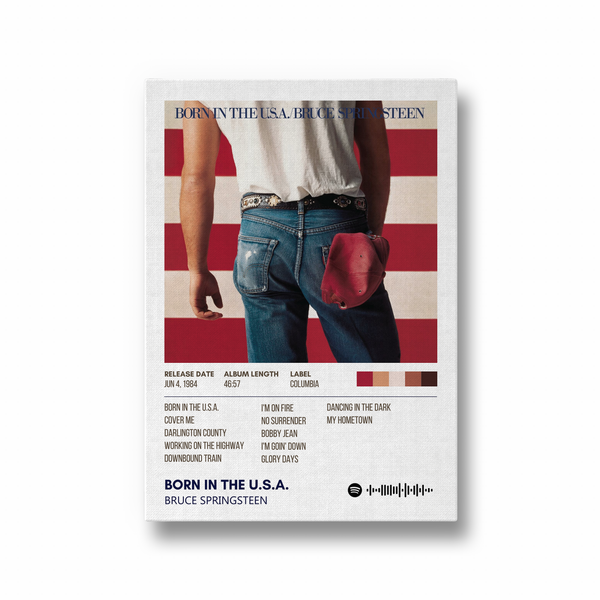 Born in the U.S.A by Bruce Springsteen Music Album Poster