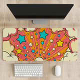 Cosmic Pop Explosion Desk Mat | Desk Pad | Mouse Pad