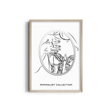 Mirror on the wall Modern Line Wall Art