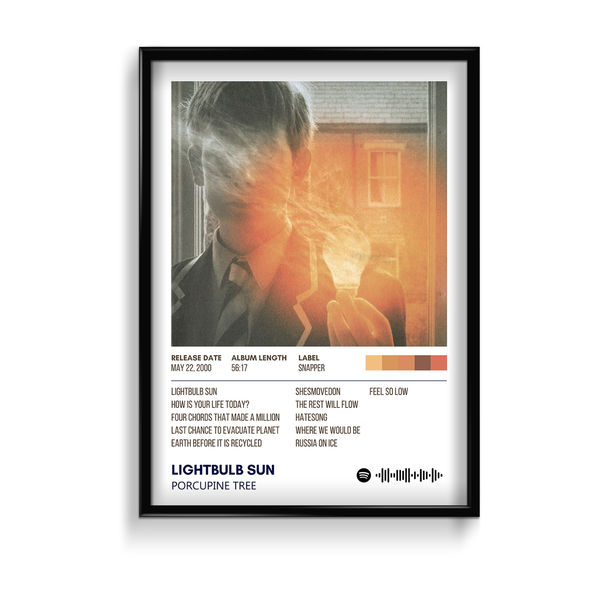 Lightbulb Sun by Porcupine Tree Music Album Poster