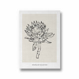 Sunflower Modern Line Wall Art
