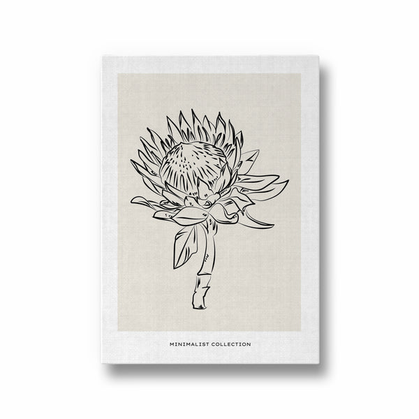 Sunflower Modern Line Wall Art