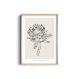 Sunflower Modern Line Wall Art