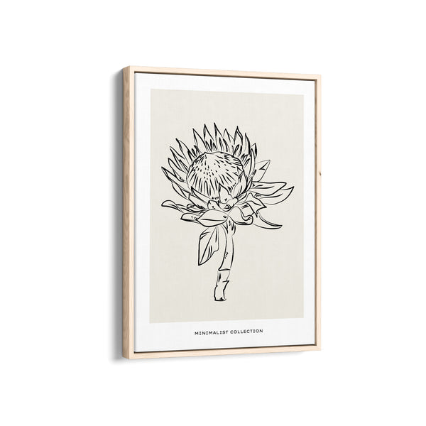Sunflower Modern Line Wall Art