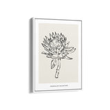 Sunflower Modern Line Wall Art