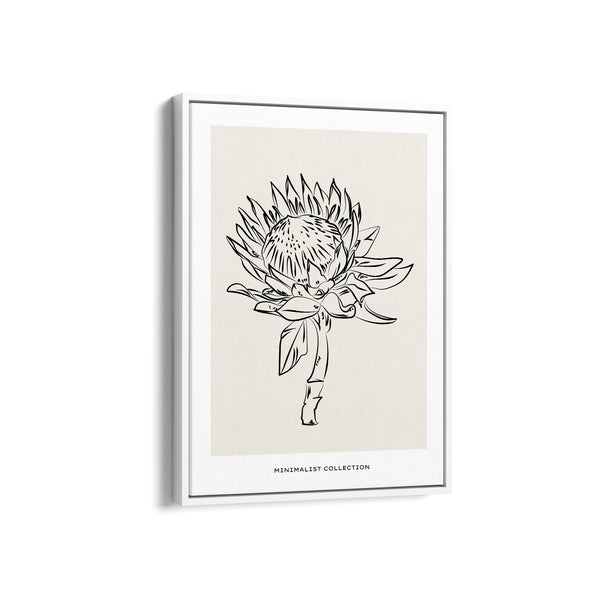Sunflower Modern Line Wall Art