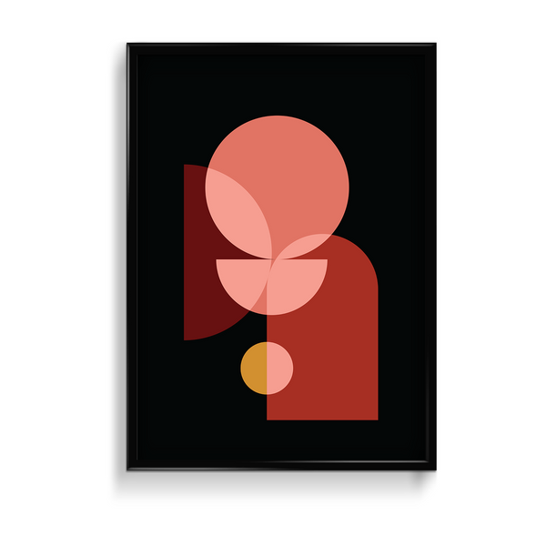 Trivial Nerve Abstract Geometric Modern Wall Art