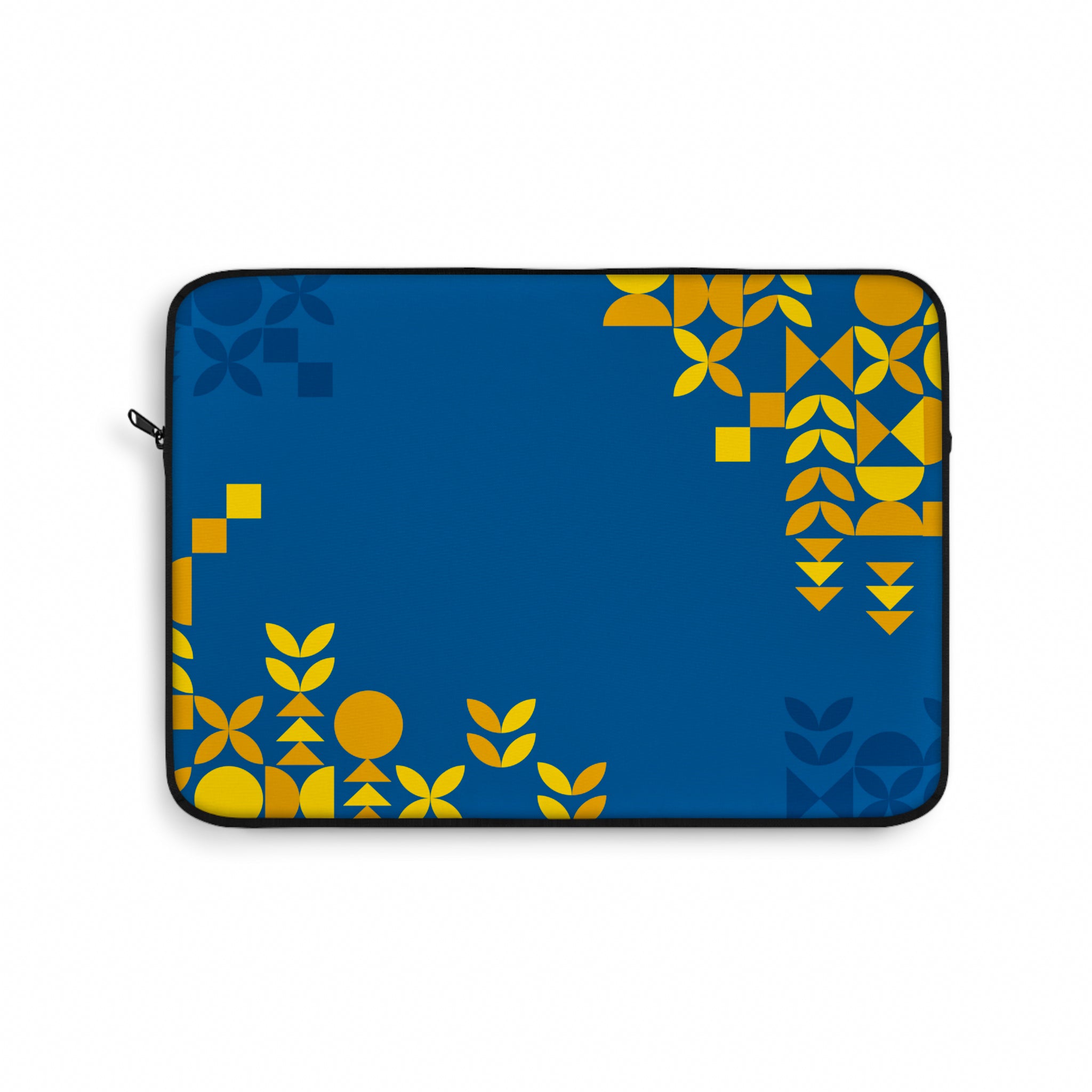 Geometric Pattern Blue Laptop Sleeve (Macbook, HP, Lenovo, Asus, Others)