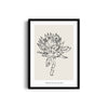 Sunflower Modern Line Wall Art