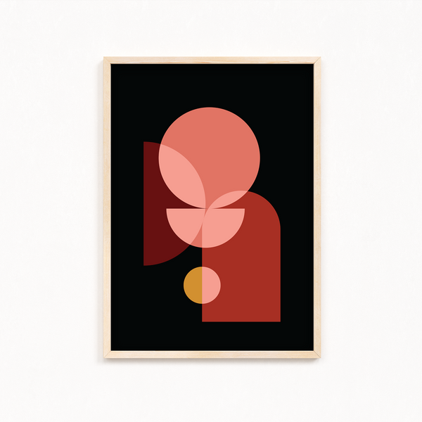 Trivial Nerve Abstract Geometric Modern Wall Art