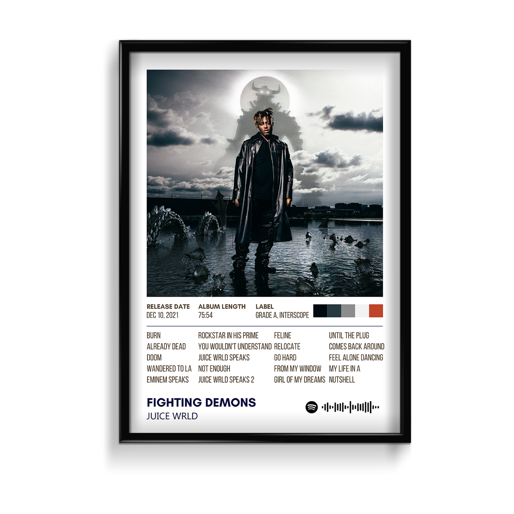 Fighting Demons by Juice Wrld Music Album Poster