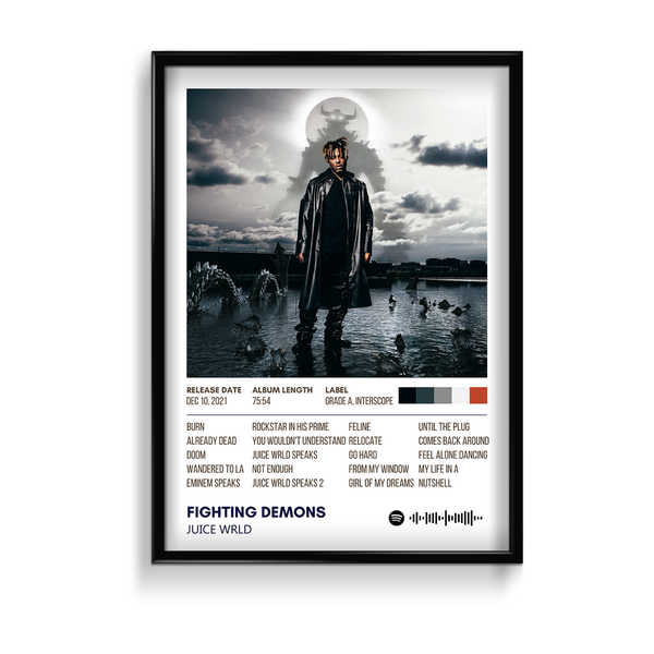 Fighting Demons by Juice Wrld Music Album Poster
