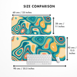 Sunset Topography Desk Mat | Desk Pad | Mouse Pad