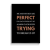 Me and my bed are perfect Quote Wall Art - The Mortal Soul