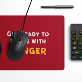 Panda Red Desk Mat | Desk Pad | Mouse Pad
