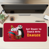Panda Red Desk Mat | Desk Pad | Mouse Pad