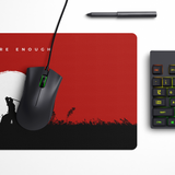 Quiet Warrior Red Desk Mat | Desk Pad | Mouse Pad
