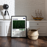 The Matrix Retro Wall Art
