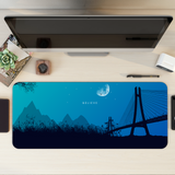 Moonlit Bridge Desk Mat | Desk Pad | Mouse Pad