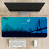Moonlit Bridge Desk Mat | Desk Pad | Mouse Pad