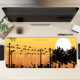 Golden Flock Desk Mat | Desk Pad | Mouse Pad