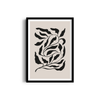 Feuilles on Beige Simplicity Wall Art