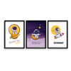 Set of 3 Space Astronaut Kid Wall Art