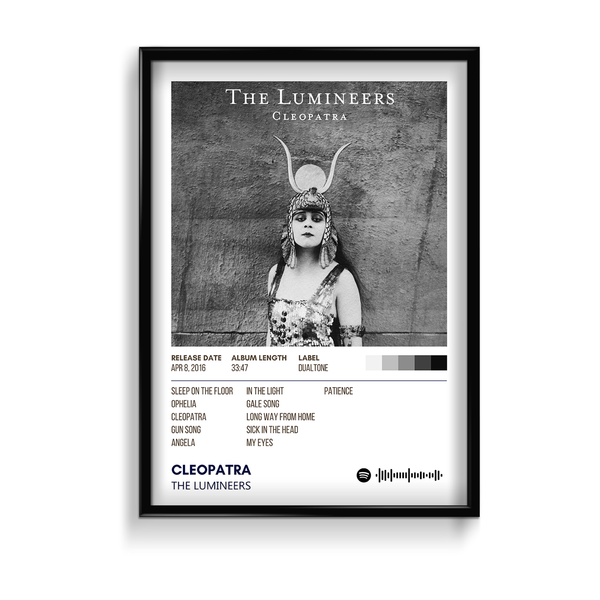 Cleopatra by Lumineers Music Album Poster