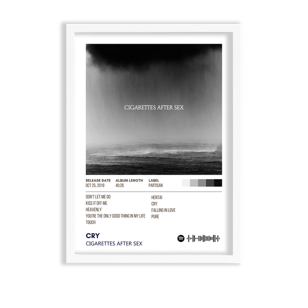 Cry by Cigarettes After Sex Music Album Poster