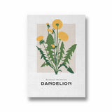Dandelion Botanical Modern Wall Art