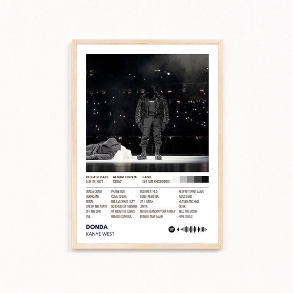Donda by Kanye West Music Album Poster