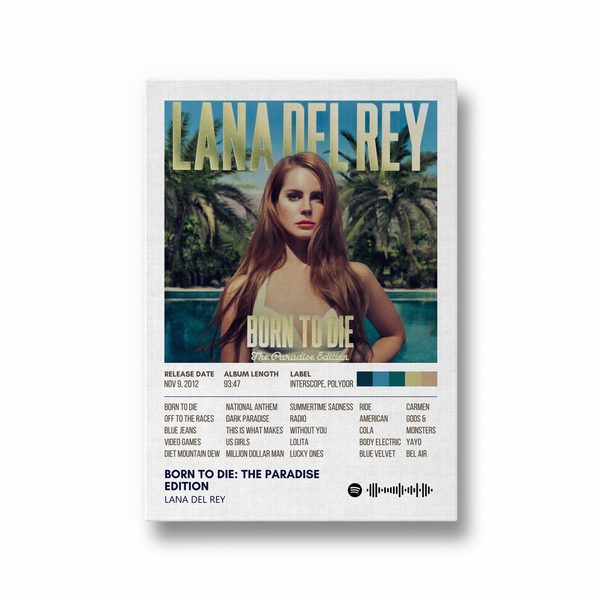 Born to die: The Paradise Edition by Lana Del Rey Music Album Poster