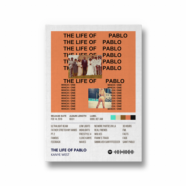 The Life of Pablo by Kanye West Music Album Poster