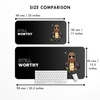 Still Worthy Dark Desk Mat | Desk Pad | Mouse Pad