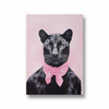 Elegance in the Wild (Leopard with a bow) Wall Art