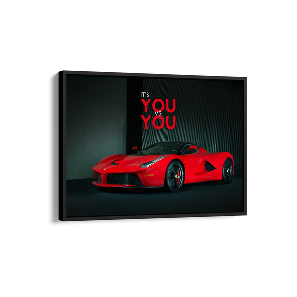 It's you vs you - La Ferrari Wall Art