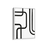 Abstract Black & White Boho Modern Wall Art