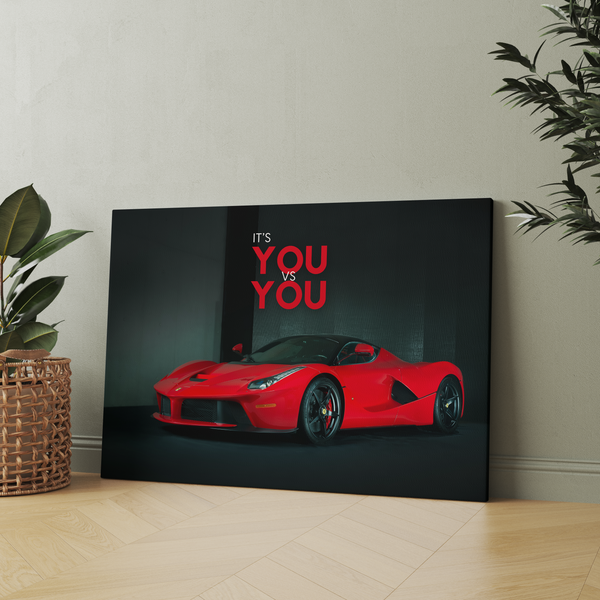 It's you vs you - La Ferrari Wall Art