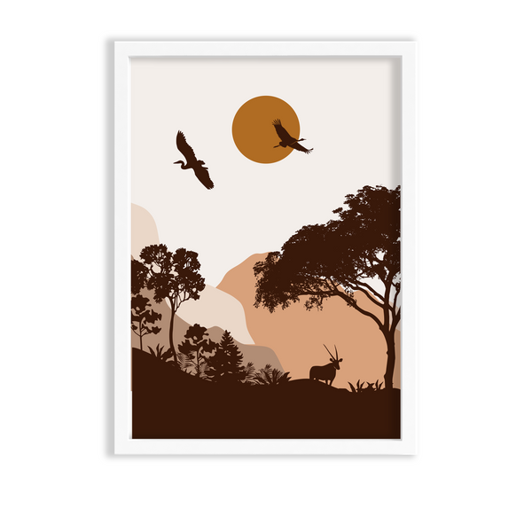 Fragile Smoke Landscape Modern Wall Art