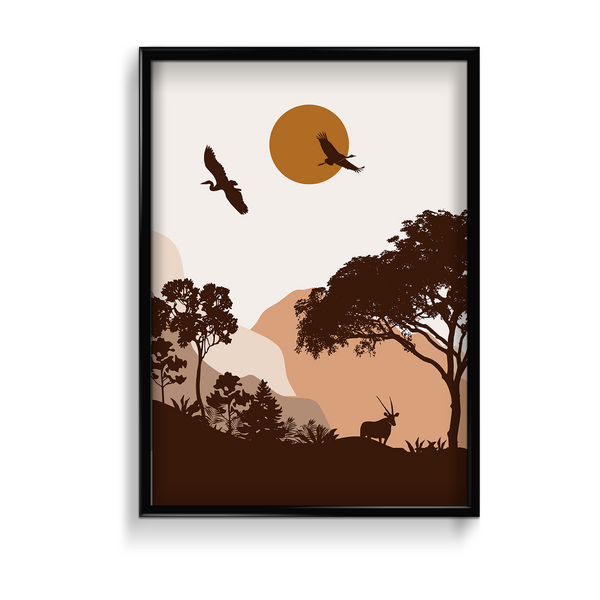 Fragile Smoke Landscape Modern Wall Art