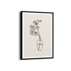 Beige Floral Line Dancing Wall Art
