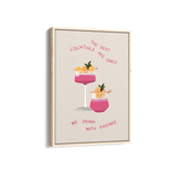 Best Cocktails with Friends Journey Wall Art