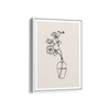 Beige Floral Line Dancing Wall Art