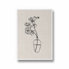 Beige Floral Line Dancing Wall Art