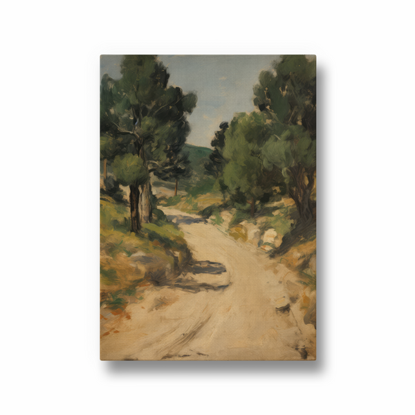 Woodland Serenity: Canopy Veil and Tranquil Passage Wall Art