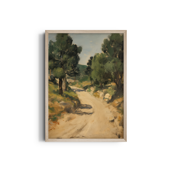 Woodland Serenity: Canopy Veil and Tranquil Passage Wall Art